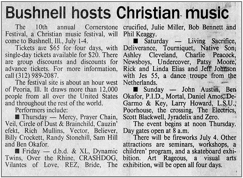 Rich Mullins at Cornerstone 1993